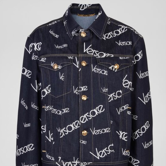 Versace Other - Versace logo mania denim jacket